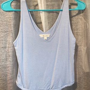 Baby blue crop
